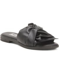 TJ Maxx - Leather Knot Slide Sandals For - Lyst