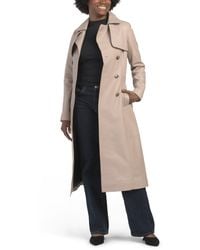 TJ Maxx - Leather Trench Coat, Polyester/Leather - Lyst