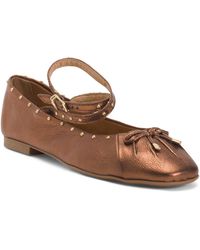 TJ Maxx - Leather Studded Ballet Wrap Flats For - Lyst