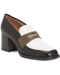 TJ Maxx - Leather Joss Chunky Heeled Welt Loafers For - Lyst