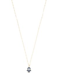 TJ Maxx - 14Kt Enamel Hamsa Mirror Chain Necklace For - Lyst