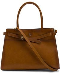 TJ Maxx - Leather Belted Satchel, Leather - Lyst