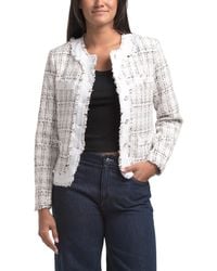 TJ Maxx - Mix Media Denim Tweed Jacket For Spandex/Cotton/Polyester - Lyst