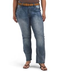 TJ Maxx - Plus Luscious Curvy Bootcut Jeans With Embellished Back Pockets For Spandex/Cotton/Polyester - Lyst