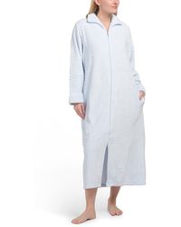 TJ Maxx - Zip Front Fleece Long Robe For Polyester - Lyst