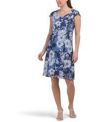 TJ Maxx - Cap Sleeve Lace Mini Dress For Polyester - Lyst