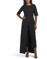 TJ Maxx - Davina Asymmetrical Front Jumpsuit With Skirt Overlay For Spandex/Polyester - Lyst