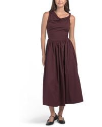 TJ Maxx - Melissa Twist Sleeve Mixed Media Maxi Dress For Spandex/Cotton - Lyst