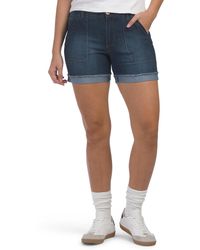 TJ Maxx - Ab Technology High Rise Pork Chop Pocket Denim Shorts For Spandex/Cotton/Polyester - Lyst