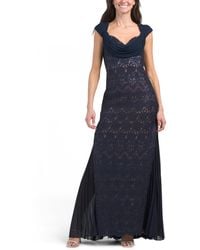 TJ Maxx - Lace Gown With Cap Sleeves For Nylon/Cotton/Polyester - Lyst