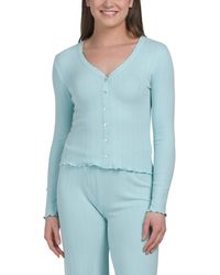TJ Maxx - Essentials Pointelle Cardigan, Polyester - Lyst