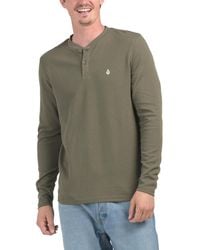 TJ Maxx - Russel Thermal Henley Neck Top For Cotton/Polyester - Lyst