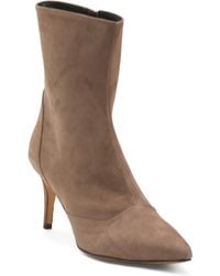 TJ Maxx - Suede Booties With Wrapped Heel For - Lyst