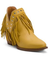 TJ Maxx - Leather Fine N Dandy Fringe Stud Embellished Booties For - Lyst
