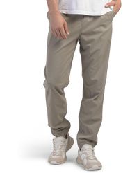 TJ Maxx - Off Duty Heather Twill Joggers For Polyester - Lyst