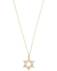 TJ Maxx - 14Kt Plated Sterling Star Of David Necklace For - Lyst