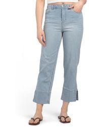 TJ Maxx - High Waist Straight Leg Ankle Jeans Hem Side Slits For Spandex/Cotton/Polyester - Lyst