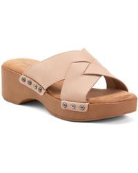 TJ Maxx - Nubuck Leather Cadence Wedge Sandals For Leather/Suede - Lyst