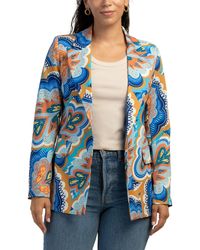 TJ Maxx - Paisley Print Single Button Blazer For Polyester - Lyst