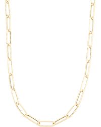 TJ Maxx - 14Kt Paperclip Chain Necklace For Diamond - Lyst