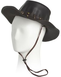 TJ Maxx - Leather Cow Split Bullet Western Hat For - Lyst
