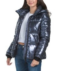 TJ Maxx - Shine Hooded Puffer Coat, Nylon/Polyester - Lyst