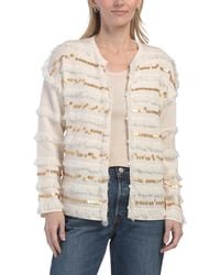 TJ Maxx - Wool Fringed Sequin Jacket - Lyst