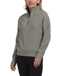 TJ Maxx - Two-Tone Ottoman Ribbed Half Zip Pullover, Cotton/Polyester - Lyst