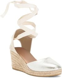 TJ Maxx - Lace Up Espadrille Wedges For Leather - Lyst