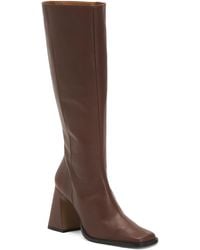 TJ Maxx - Leather High Shaft Heeled Boots For - Lyst