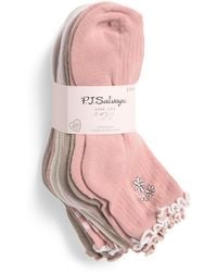TJ Maxx - 8Pk Half Cushion Lettuce Edge Anklet Socks For Spandex/Cotton/Polyester - Lyst