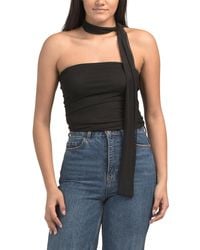 TJ Maxx - Mesh Scarf Tie Top For Spandex/Polyester - Lyst