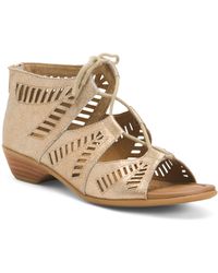 TJ Maxx - Narrow Width Leather Riley Comfort Sandals For - Lyst