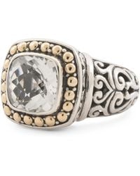 TJ Maxx - 18Kt And Sterling Birthstone Ring, Amethyst - Lyst