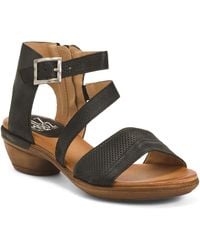 TJ Maxx - Leather Cooldige Low Strappy Heeled Sandals For - Lyst