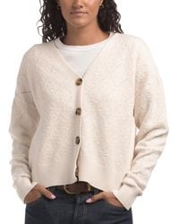 TJ Maxx - V-Neck Yummy Novelty Cable Knit Cardigan, Nylon/Polyester/Rayon - Lyst