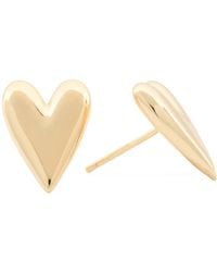 TJ Maxx - 18Kt Plated Sterling Heart Stud Earrings For - Lyst