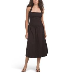 TJ Maxx - Drop Waist Halter Neck Midi Dress For Nylon/Spandex/Rayon - Lyst