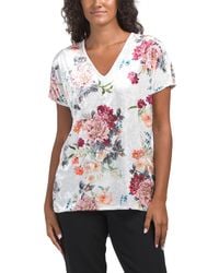 TJ Maxx - Plush Printed Top For Polyester/Rayon - Lyst