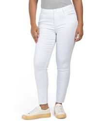 TJ Maxx - High Waist Recycle Twill Frayed Cuff Ankle Jeans For Spandex/Cotton/Polyester - Lyst