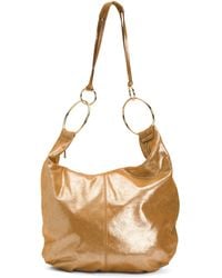 TJ Maxx - Leather Hobo With Metal Ring Details For Leather - Lyst