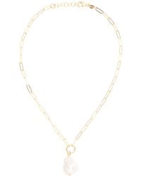 TJ Maxx - 18Kt Plated Sterling Pearl Pendant Necklace For - Lyst