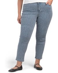 TJ Maxx - Plus Recycled Leopard Print Ankle Jeans For Spandex/Cotton/Polyester - Lyst