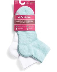 TJ Maxx - 2Pk Marl Compression Quarter Socks For Nylon/Spandex/Cotton - Lyst