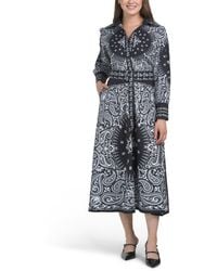 TJ Maxx - Belted Shirt Dress For Cotton/Polyester - Lyst