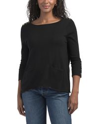 TJ Maxx - Long Sleeve Knit Sweater, Nylon/Polyester/Acrylic - Lyst
