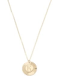 TJ Maxx - 14K/K Initial Sunburst Disc Necklace For - Lyst