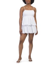 TJ Maxx - Tiered Bubble Mini Dress For Polyester - Lyst