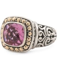 TJ Maxx - 18Kt And Sterling Birthstone Ring, Amethyst - Lyst