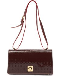 TJ Maxx - Patent Leather Flap Square Closure East West Crossbody, Leather - Lyst